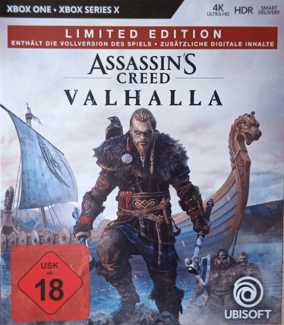 Assassin's Creed Valhalla box art for Xbox One
